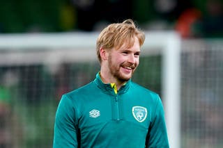 Jake O’Brien has backed Republic of Ireland team-mate Caoimhin Kelleher, pictured, to establish himself as one of the best keepers in the Premier League (Brian Lawless/PA)
